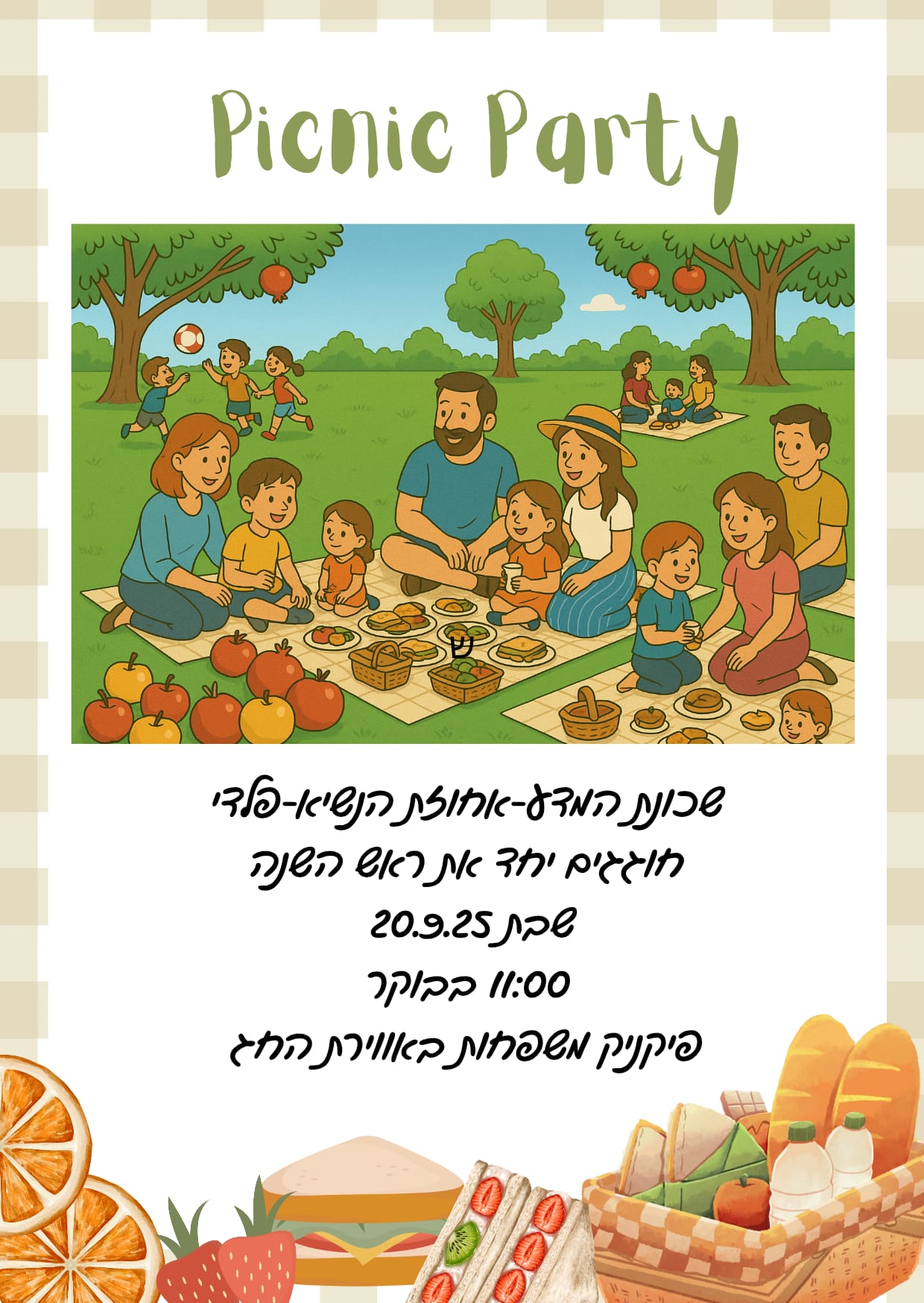 Picnic Party ראש השנה